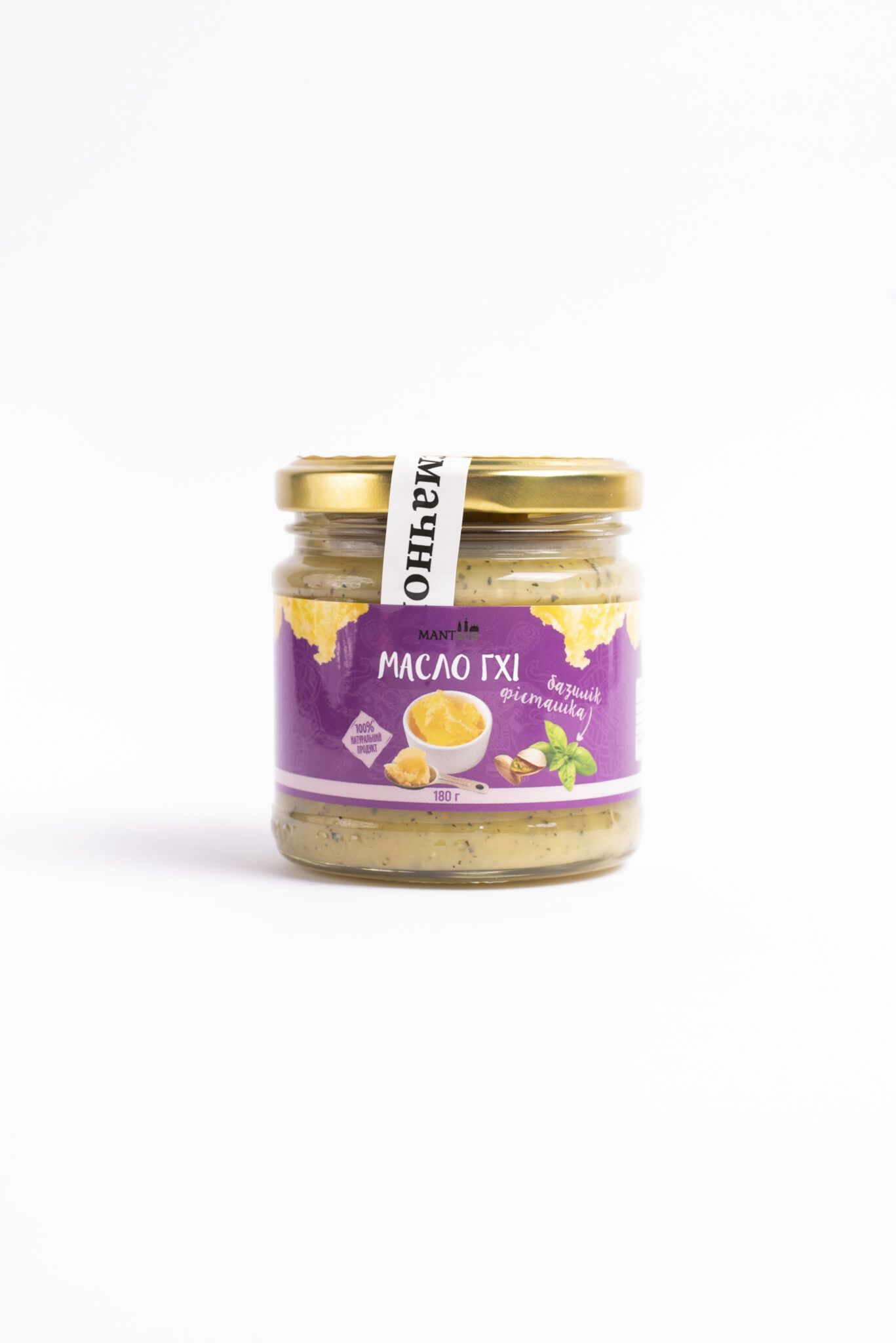 Масло гхі (базилік, фісташка, пармезан) ТМ Manteca, 180г 