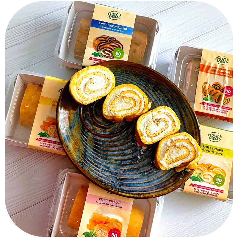 Рулет із  сирною начинкою тм 